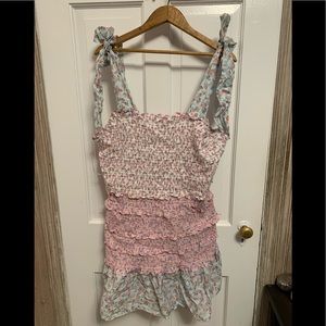 {LoveShackFancy} Rouged floral dress